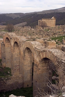 Grand Thermes (large baths), Roman site of Djemila, UNESCO World Heritage Site Grand Thermes (large baths), Roman site of Djemila, UNESCO World Heritage Site