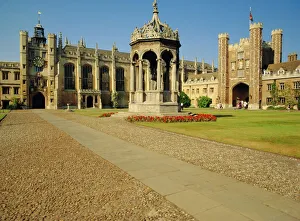 The Great Court, Trinity College, Cambridge, England The Great Court, Trinity College, Cambridge, England