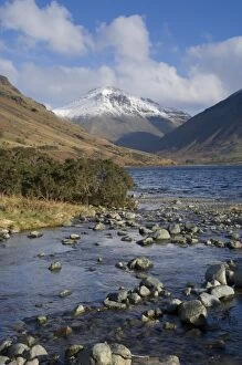 Snow Capped Gallery: Great Gable 2949 ft, from Overbeck and Lake Wastwater, Wasdale, Lake District National Park