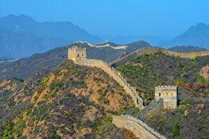 Images Dated 23rd October 2013: Great Wall of China, UNESCO World Heritage Site, dating from Ming Dynasty, Jinshanling