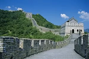 Curving Gallery: Great Wall, restored section with watchtowers, Mutianyu, near Beijing, China