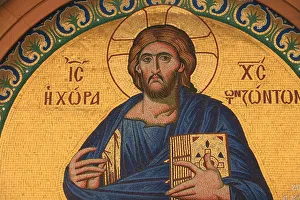 Greek Orthodox icon depicting Jesus Christ, Thessalonica, Macedonia, Greece, Europe Greek Orthodox icon depicting Jesus Christ, Thessalonica, Macedonia, Greece, Europe