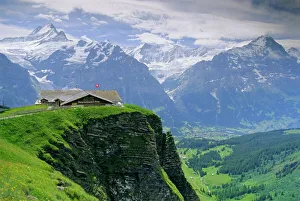 Swiss Gallery: Grindelwald and North face of the Eiger mountain