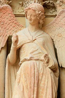 Guardian Angel Saint-Nicaise (Angel in Smile) (Smile of Reims), West Front Guardian Angel Saint-Nicaise (Angel in Smile) (Smile of Reims), West Front