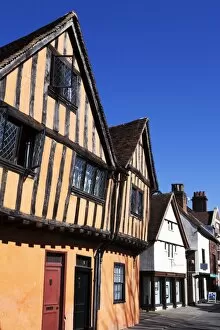 Images Dated 7th September 2012: Half timbered buildings on Silent Street, Ipswich, Suffolk, England, United Kingdom, Europe