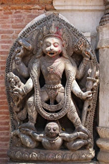 Kathmandu Valley Gallery: Hanuman, the monkey god, Durbar Square, UNESCO World Heritage Site, Bhaktapur, Kathmandu Valley