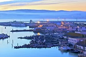 Egyptian Architecture Gallery: The Harbour at dawn, Tangier, Morocco, North Africa, Africa