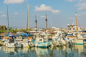 The harbour in Paphos, Cyprus, Mediterranean, Europe The harbour in Paphos, Cyprus, Mediterranean, Europe
