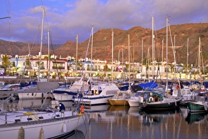 Harbour at Puerto de Morgan, Gran Canaria, Canary Islands, Spain, Atlantic Ocean, Europe Harbour at Puerto de Morgan, Gran Canaria, Canary Islands, Spain, Atlantic Ocean, Europe