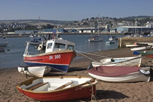 United Kingdom Coast Prints: Harbour view, Teignmouth, Devon, England, United Kingdom, Europe