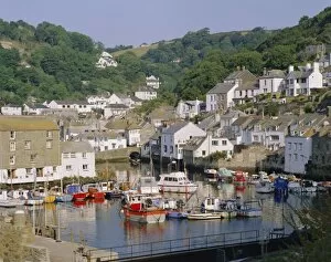 Dock Gallery: The harbour and village, Polperro, Cornwall, England, UK