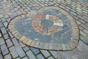 Brick Gallery: Heart of Midlothian, Royal Mile, Old Town, Edinburgh, Lothian, Scotland