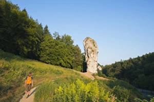 Hercules Club (Maczuga Herkulesa), a limestone pillar, Ojcow National Park, Malopolska, Poland, Europe Hercules Club (Maczuga Herkulesa), a limestone pillar, Ojcow National Park, Malopolska, Poland, Europe
