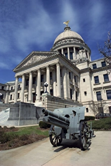 Historic gun outside the Mississippi State Capitol Historic gun outside the Mississippi State Capitol