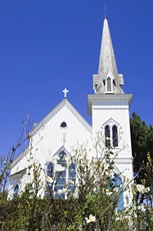 Historic Presbyterian church in Mendocino, California, United States of America Historic Presbyterian church in Mendocino, California, United States of America