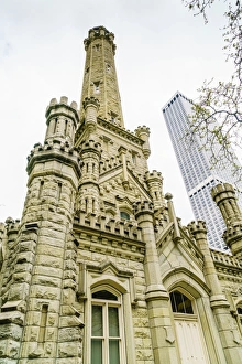 The Historic Water Tower, North Michigan Avenue, Chicago, Illinois, United States of America The Historic Water Tower, North Michigan Avenue, Chicago, Illinois, United States of America