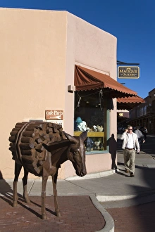 Donkeys Gallery: Homage To The Burro sculpture by Charles Southard, Burro Alley, City of Santa Fe