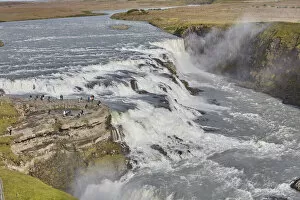 Rivers Gallery: An iconic Icelandic landscape, Gullfoss Falls, on the southern edge of the rugged