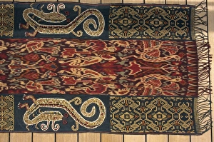 Detail of ikat blanket, Sumba Island, Indonesia, Southeast Asia, Asia Detail of ikat blanket, Sumba Island, Indonesia, Southeast Asia, Asia