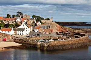 Prints of Incoming tide at Crail Harbour, Fife, Scotland, United Kingdom, Europe Country Prints: Incoming Tide Print, Crail Harbour, Fife, Scotland