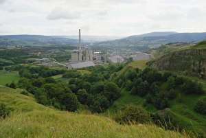 Industrial plant near Hope in the Peak District of Derbyshire, England Industrial plant near Hope in the Peak District of Derbyshire, England