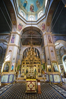 Inside the Russian Orthodox Church building in the center of Comrat capital republic of Inside the Russian Orthodox Church building in the center of Comrat capital republic of