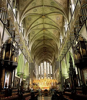 Interior of Worcester cathedral, Worcester, Hereford & Worcester, England Interior of Worcester cathedral, Worcester, Hereford & Worcester, England