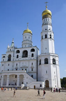 Images Dated 11th August 2019: Ivan the Great Bell Tower, Kremlin, UNESCO World Heritage Site, Moscow, Russia, Europe