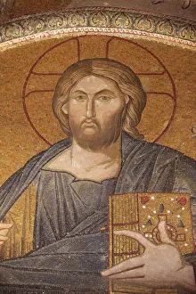 Jesus Pantocrator mosaic, Chora Church Museum, Istanbul, Turkey, Europe Jesus Pantocrator mosaic, Chora Church Museum, Istanbul, Turkey, Europe