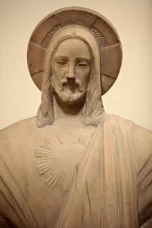 Images Dated 9th October 2011: Jesus statue in Sainte-Marie des Batignolles church, Paris, France, Europe