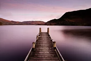 Jetty Gallery: Jetty on Ullswater at dawn, Glenridding Village, Lake District National Park
