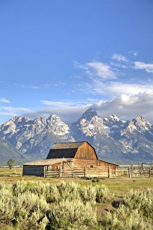 John Moulton Homestead, Barn dating from the 1890s, Mormon Row, Grand Teton National Park John Moulton Homestead, Barn dating from the 1890s, Mormon Row, Grand Teton National Park