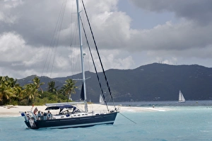 Jost Van Dyke, the smallest of the four main islands of the British Virgin Islands, West Indies, Caribbean Jost Van Dyke, the smallest of the four main islands of the British Virgin Islands, West Indies, Caribbean
