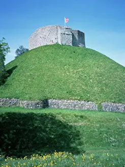 Prints of The Keep, Carisbrooke Castle, managed by English Heritage, Isle of Wight, England, United Kingdom, Europe Isle Of Wight Prints: The Keep Print, Carisbrooke Castle