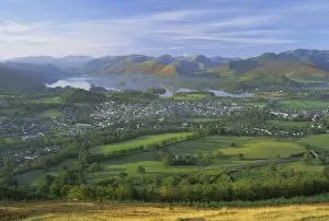 Farm Gallery: Keswick and Derwentwater from Latrigg Fell, Lake District National Park