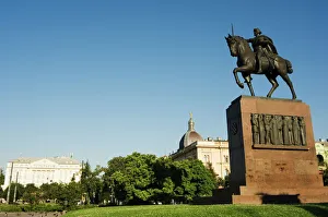 Prints of King Tomislav Equestrian Monument, Zagreb, Croatia, Europe Croatia Prints: King Tomislav Equestrian Monument Print