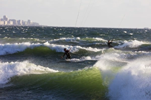 Kite surfing, Cape Town, Western Cape, South Africa, Africa Kite surfing, Cape Town, Western Cape, South Africa, Africa
