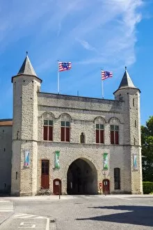 Vlaanderen Gallery: Kruispoort gate, former 14th century city gate, Bruges (Brugge), West Flanders (Vlaanderen)