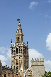 La Giralda, bell tower, Seville Cathedral, UNESCO World Heritage Site, Seville, Andalucia La Giralda, bell tower, Seville Cathedral, UNESCO World Heritage Site, Seville, Andalucia
