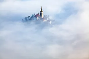 Lake Bled in the Julian Alps of the Upper Carniolan region, northwestern Slovenia, Europe Lake Bled in the Julian Alps of the Upper Carniolan region, northwestern Slovenia, Europe