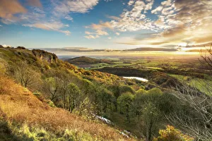 Lake Gormire and The Vale of York from Whitestone Cliffe, along The Cleveland Way Lake Gormire and The Vale of York from Whitestone Cliffe, along The Cleveland Way