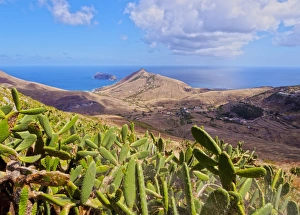 Landscape of the Porto Santo Island, Madeira Islands, Portugal, Atlantic, Europe Landscape of the Porto Santo Island, Madeira Islands, Portugal, Atlantic, Europe
