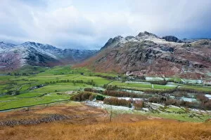 Images Dated 23rd November 2008: Langdale Pikes from Side Pike, Lake District National Park, Cumbria, England