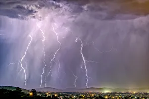 Late night storm during the 2021 Monsoon season rolling into Chino Valley, Arizona Late night storm during the 2021 Monsoon season rolling into Chino Valley, Arizona