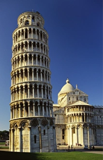 Leaning Tower of Pisa and Pisa Cathedral, Piazza del Duomo, Pisa, Tuscany, Italy Leaning Tower of Pisa and Pisa Cathedral, Piazza del Duomo, Pisa, Tuscany, Italy