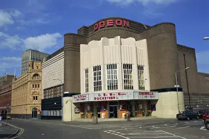 Prints of Leicester Odeon, on the corner of Queen Street and Rutland Street, Leicester, England, United Kingdom, Europe Leicester Prints: Leicester Odeon Print