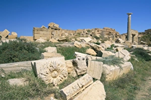 Leptis Magna, UNESCO World Heritage Site, Tripolitania, Libya, North Africa, Africa Leptis Magna, UNESCO World Heritage Site, Tripolitania, Libya, North Africa, Africa