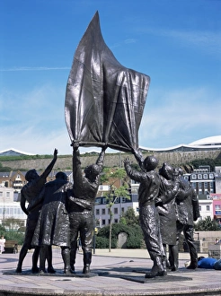 Liberation statue, St. Helier, Jersey, Channel Islands, United Kingdom, Europe Liberation statue, St. Helier, Jersey, Channel Islands, United Kingdom, Europe