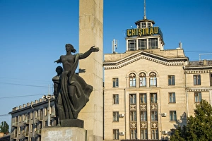 Liberty Monument at Liberty Square in Chisinau capital of Moldova, Eastern Europe Liberty Monument at Liberty Square in Chisinau capital of Moldova, Eastern Europe