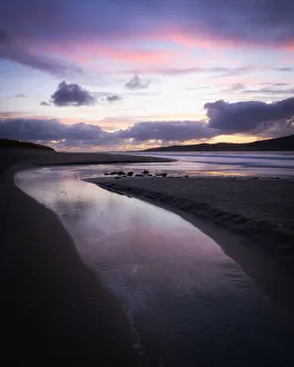 Last light on Luskentyre Beach, Isle of Harris, Outer Hebrides, Scotland, United Kingdom Last light on Luskentyre Beach, Isle of Harris, Outer Hebrides, Scotland, United Kingdom